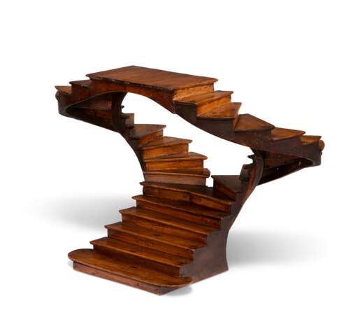 A FRUITWOOD DOUBLE STAIRCASE MAQUETTE - Foto 5