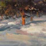 Gemälde „Abend im Garten“, Yuriy Shapoval (geb. 1984), Leinwand, Ölfarbe, Realismus, Landschaftsmalerei, 2018 - Foto 1