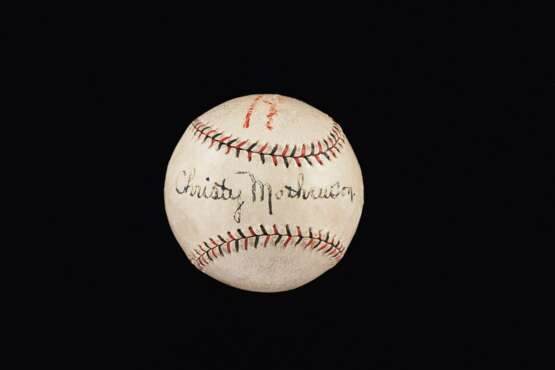 Significant Christy Mathewson Single Signed Baseball: A Surv... - photo 1