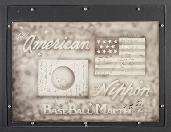Significant 1934 US All-Star Tour of Japan Presentational Di... - Foto 1
