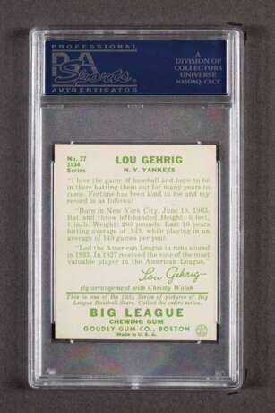 1934 Goudey #37 Lou Gehrig (PSA 8 NM-MT) - Foto 2