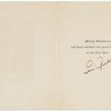Lou Gehrig Autographed Christmas Card c1920-30s (PSA/DNA 8 N... - фото 1