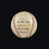 1915 Eddie Collins Single Signed Baseball to Umpire Tommy Co... - Foto 2