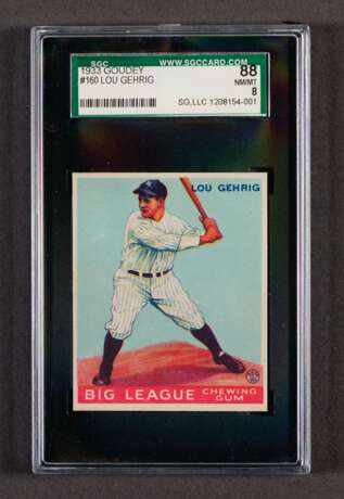 1933 Goudey Lou Gehrig #160 (SGC 8 NM-MT) - фото 1