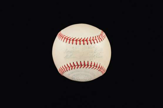 Connie Mack Single Signed Baseball (PSA/DNA 75 NM+) - фото 2