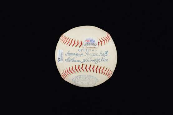 Rare Tris Speaker single signed baseball - photo 2