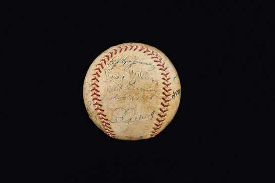 1934 US All-Star Team Tour of Japan Autographed Baseball - фото 3