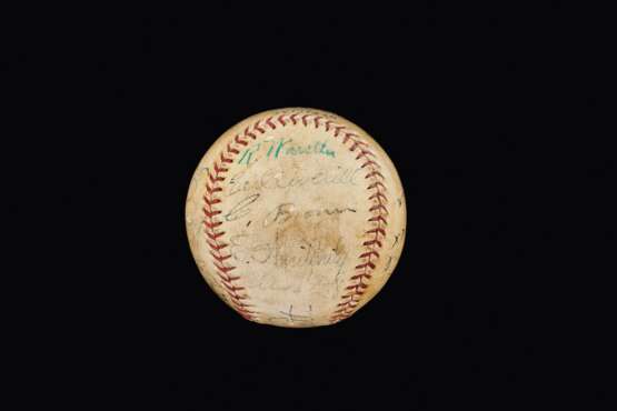 1934 US All-Star Team Tour of Japan Autographed Baseball - Foto 4
