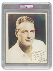Lou Gehrig "To Mickey" Autographed Photograph (PSA/DNA 9 MIN...