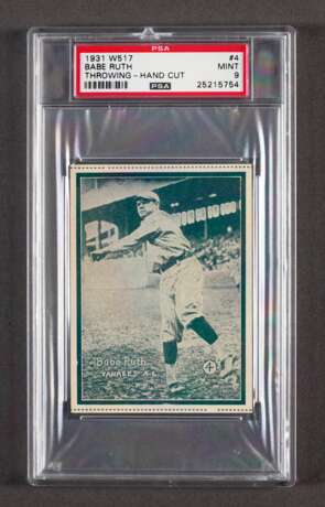 1931 W517 #4 Babe Ruth (Throwing) (PSA 9 MT) - photo 1