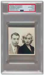 Marilyn Monroe and Joe DiMaggio US Passport Photograph c 195...