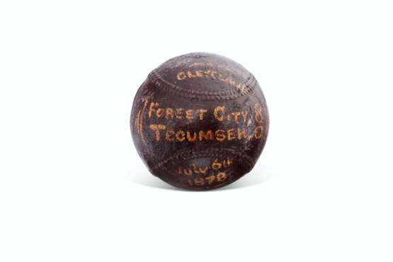 July 6, 1878 Cleveland Forest City vs Tecumseh BBC Trophy Ba... - photo 1