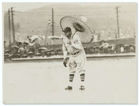 Trio of 1934 Babe Ruth US All-Star Tour of Japan Photographs... - photo 3