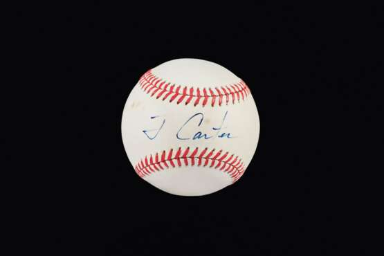 President Jimmy Carter Single Signed Baseball (US President ... - photo 1