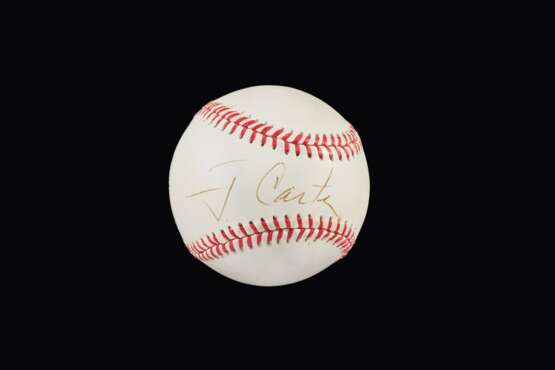 President Jimmy Carter Single Signed Baseball (US President ... - Foto 1
