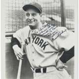 Lou Gehrig Photograph Autographed by Eleanor Gehrig - photo 1