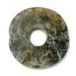 A MOTTLED PALE BEIGE AND GREEN JADE BI DISC - Auktionspreise