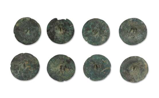 A GROUP OF THIRTY-FOUR BRONZE V-SHAPED HARNESS ORNAMENTS - photo 6