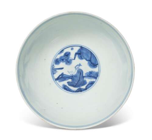 A BLUE AND WHITE DEEP BOWL - Foto 4