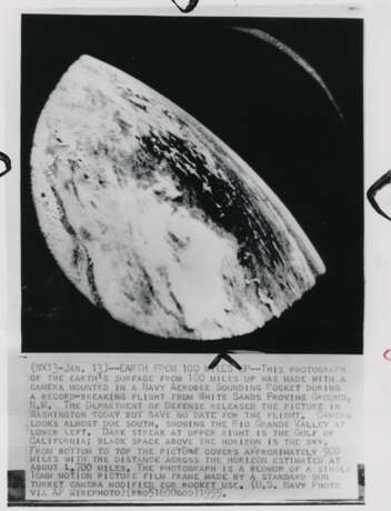 Early views of Earth including the largest hitherto photographed from space; scientist Clyde Holliday; the first rocket launched from Cape Canaveral, July 1948-October 1954 - Foto 15