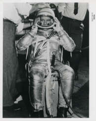 Wegweisende Merkur-Astronauten während der ersten Raumfahrttrainings; Testmissionen der ersten Kapseln für die bemannte Raumfahrt [Mercury Atlas 1 und Redstone 1-A], Februar-Oktober 1960