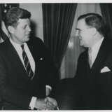 The Original Seven Project Mercury astronauts, Langley Air Force Base; President Kennedy with NASA administrator James Webb, January 1961 - photo 3