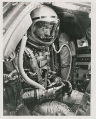 Vues du premier Américain dans l'espace Alan Shepard avant le décollage et les activités de prélancement de la première mission spatiale habitée de la NASA, mai 1961