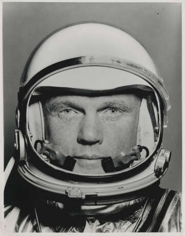 Portrait of the first American in orbit John Glenn [Large Format]; Glenn training for the first American orbital flight, 1961-February 1962 - photo 1