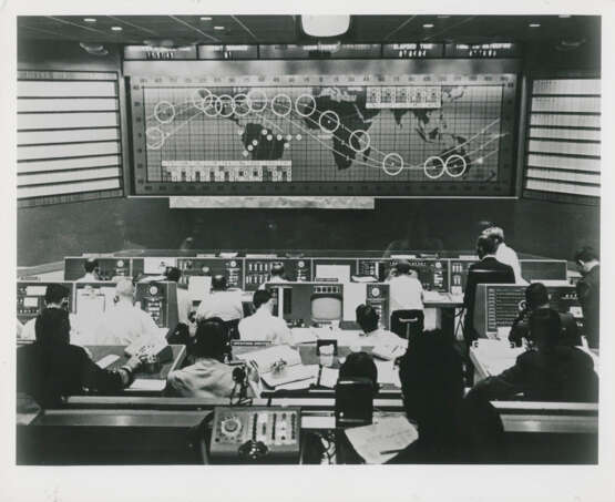Mercury Control Center during John Glenn’s first orbit of the Earth, February 20, 1962 - photo 1