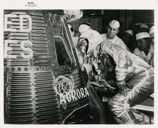 Lancement et séparation du véhicule Atlas d'Aurora 7; Scott Carpenter arrive sur le Pad 14 pour monter à bord du vaisseau spatial; Contrôle de mission pendant le vol orbital, le 24 mai 1962 - photo 8