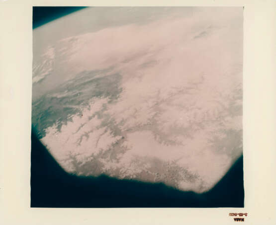 Views of Earth from space taken with the first Hasselblad space camera: ocean and clouds; Burma; Himalayas; Pakistan and Iran, May 15-16, 1963 - photo 5
