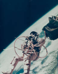 First US Spacewalk [Large Format]; Ed White floating in space over south California, June 3-7, 1965