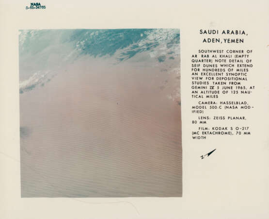 Views of Earth from space: Gulf of California, mouth of the Colorado River; desert and sand dunes, Saudi Arabia, June 3-7, 1965 - Foto 5