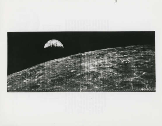 The historic first photographs of the Earth from the Moon, medium and high resolution frames, August 23, 1966 - photo 4