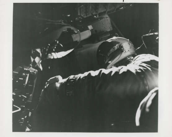 EVA photograph: Richard Gordon jettisoning EVA equipment in space; Unidentified Flying Object in space, September 12-15, 1966 - photo 1
