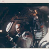 Buzz Aldrin in weightlessness; Earth horizon; congratulations at Mission Control; splashdown; President Johnson honoring the crew, November 1966-October 1967 - photo 1