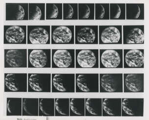 First detailed B&W whole Earth photographs: the phases of the Earth during an entire day; early view of the whole Planet Earth, December 11-13, 1966