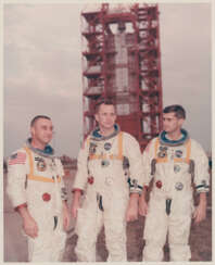 The ill-fated Apollo 1 crew; the first Apollo spacecraft; Edward White and Roger Chaffee preparing for the mission; the fatal fire, 1966-January 27, 1967