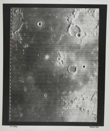 Moonscapes [Large Formats]: eastern Sea of Clouds; Craters Lansberg and Reinhold; Crater Letronne; Highland Peninsula; Mons Rümker, May 1967 - Foto 1