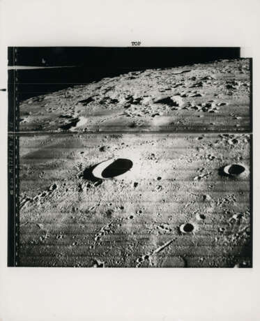 First eclipse photograph of Sun by Earth seen from Moon, orbital views of the lunar horizon; Surveyor III and lunar surface views taken by the spacecraft, February-April 1967 - photo 3