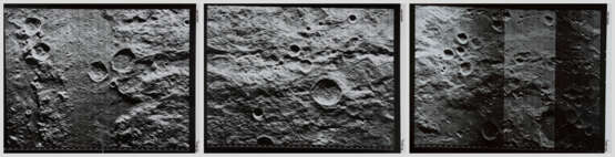 Orbital telephoto panorama [Large Format] over lunar valleys on the southwest limb of the Moon, May 1967 - photo 1