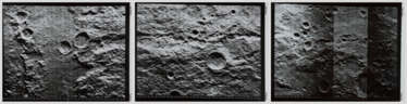 Orbital telephoto panorama [Large Format] over lunar valleys on the southwest limb of the Moon, May 1967