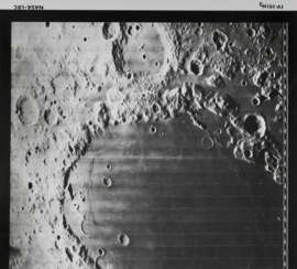 Moonscapes [Large Formats]: Crater Cleomedes, northern Sea of Crises; Craters Lavoisier and Von Braun, May 1967