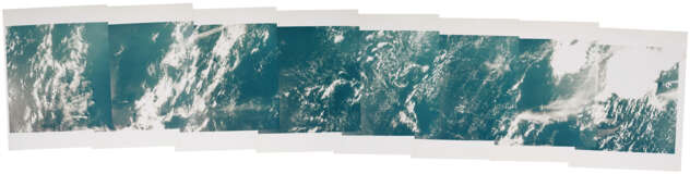 First orbital panorama over the Earth [Mosaic]: eastern Atlantic Ocean, Gulf of Guinea off the coast of Gabon and Equatorial Guinea, April 4, 1968 - photo 1