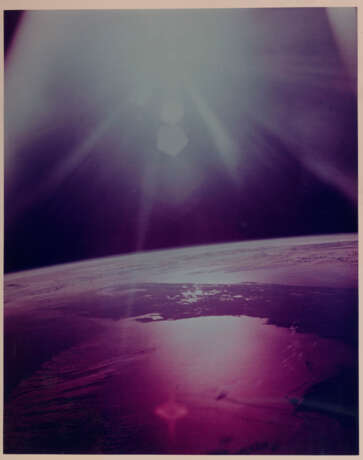 The morning Sun illuminating the Earth [Large Format] over the Florida Peninsula, October 11-22, 1968 - photo 1