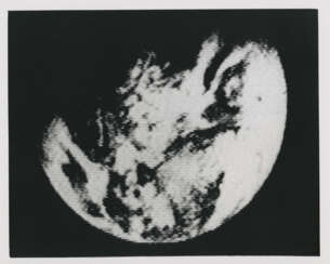 First live TV picture of the Planet Earth; Earth first seen by humans from the gravitational sphere of another celestial body, December 21-27, 1968