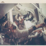 James Lovell in weightlessness during man’s first voyage to another world, December 21-27, 1968 - photo 1