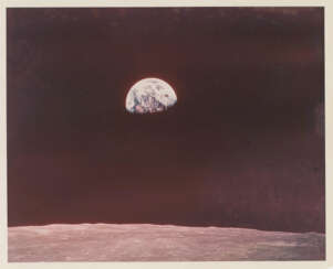 Second color photograph of the first Earthrise seen by humans, December 21-27, 1968