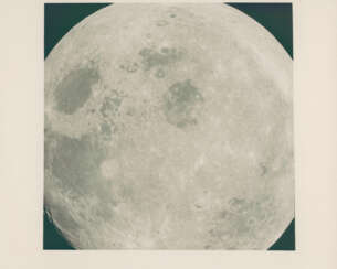 First photographs after transearth injection: near full view of the full Moon; views of the backside from high altitude; half of the Moon, December 21-27, 1968