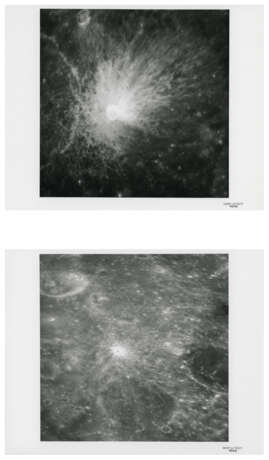 Farside and nearside moonscapes encountered during the first orbits including twin craters; spacecraft exterior, May 18-26, 1969 - photo 14